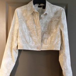 Willi Smith Linen Crop Jacket sz8